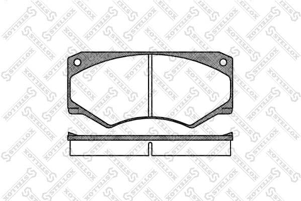 Brake Pad Set, disc brake 058 000B-SX