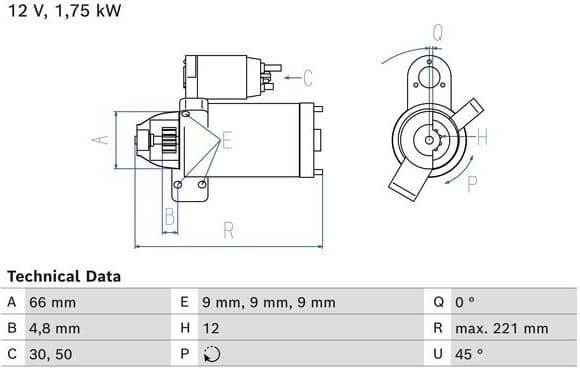 Starter 0 986 025 510