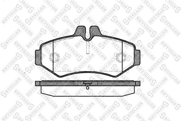 Brake Pad Set, disc brake 744 000B-SX