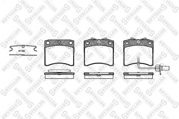 Brake Pad Set, disc brake 396 011-SX