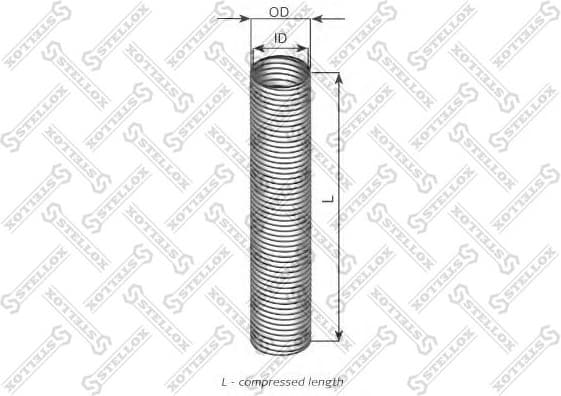 Flexible Pipe, exhaust system 82-01645-SX