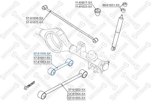 Rod/Strut, wheel suspension 57-61050-SX