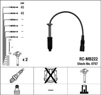 Ignition Cable Kit RC-MB222