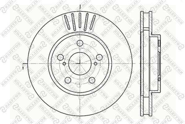 Brake Disc 6020-4544V-SX