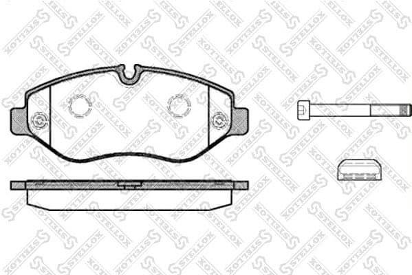 Brake Pad Set, disc brake 256 000-SX