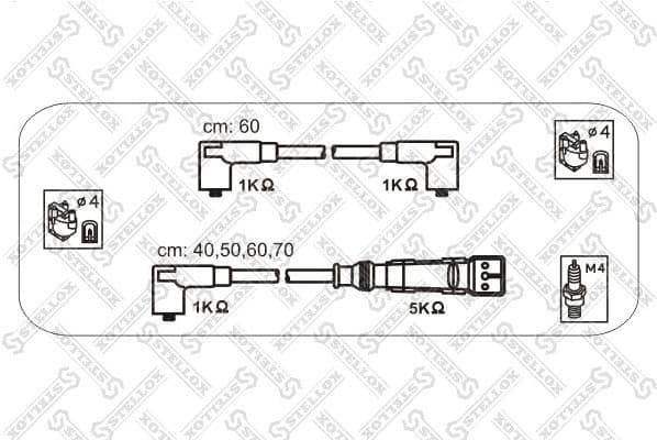 Ignition Cable Kit 10-38338-SX
