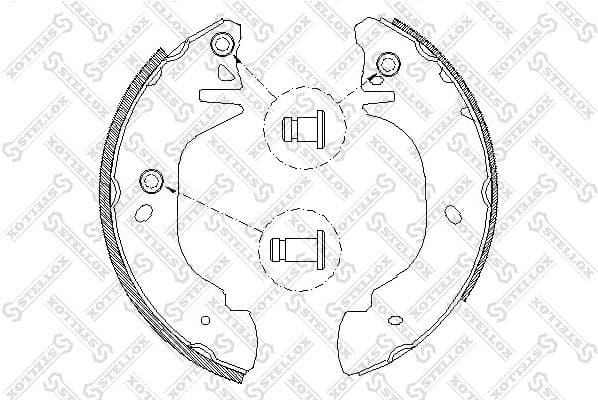 Brake Shoe Set 316 100-SX