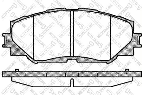Brake Pad Set, disc brake 001 089B-SX