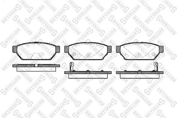 Brake Pad Set, disc brake 451 002B-SX