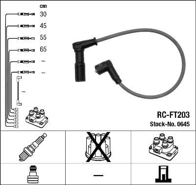 Ignition Cable Kit RC-FT203