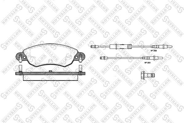 Brake Pad Set, disc brake 840 004-SX