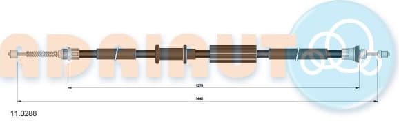 Cable Pull, parking brake 11.0288