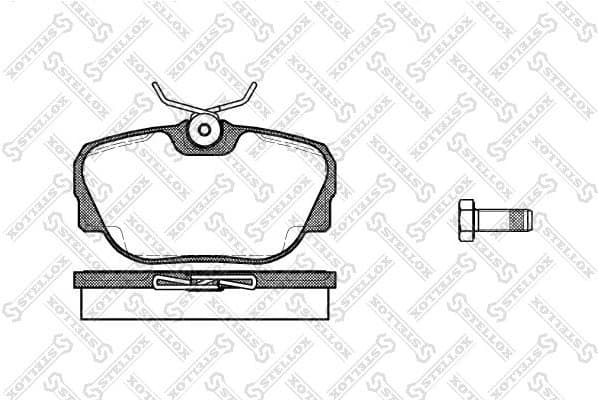 Brake Pad Set, disc brake 307 000-SX