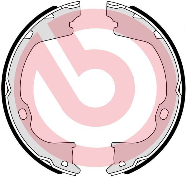 Brake Shoe Set, parking brake ESSENTIAL LINE S37510