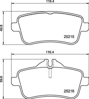 Brake Pad Set, disc brake PRIME LINE P50156
