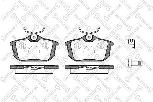 Brake Pad Set, disc brake 616 002B-SX