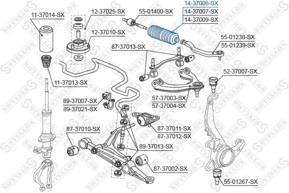 Bellow, steering 14-37006-SX - image 2