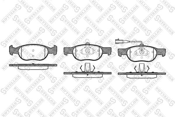 Brake Pad Set, disc brake 599 031B-SX