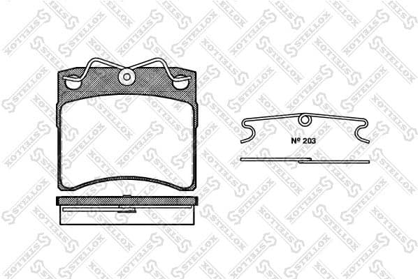 Brake Pad Set, disc brake 396 000B-SX