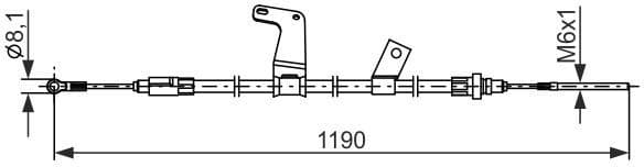 Cable Pull, parking brake 1987482834 - image 2