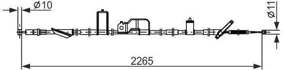 Cable Pull, parking brake 1987482918