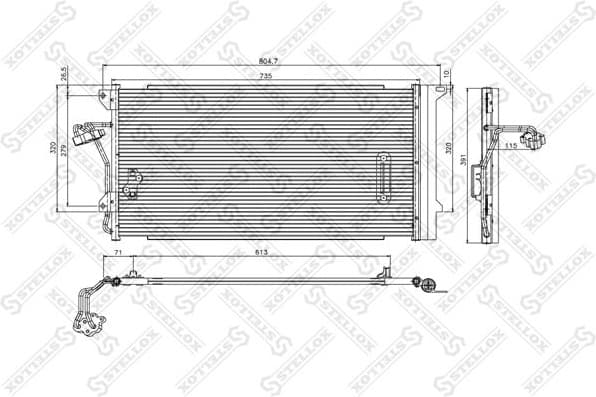 Condenser, air conditioning 10-45182-SX