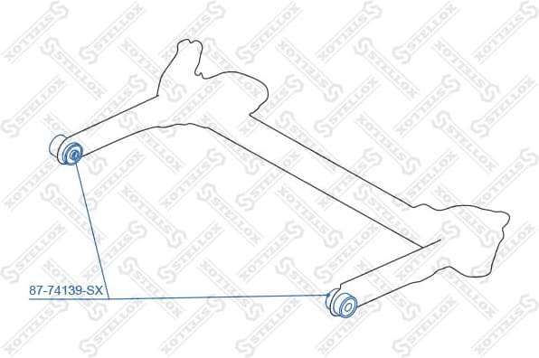 Mounting, control/trailing arm 87-74139-SX