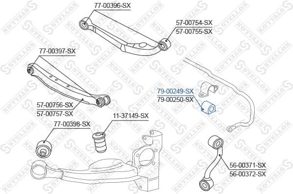 Mounting, stabiliser bar 79-00249-SX - image 2