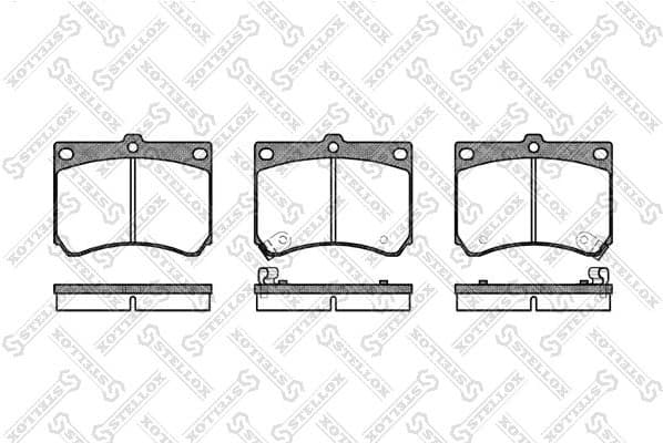 Brake Pad Set, disc brake 344 002B-SX