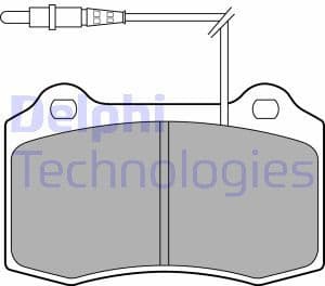 Brake Pad Set, disc brake LP1457