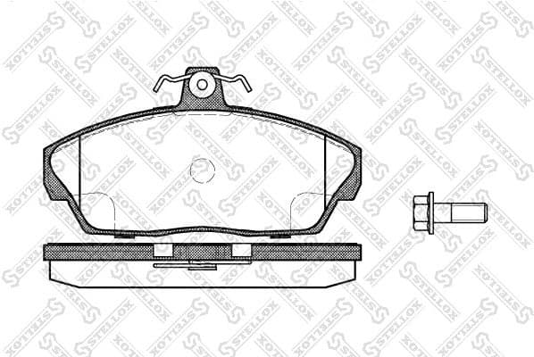 Brake Pad Set, disc brake 348 010-SX