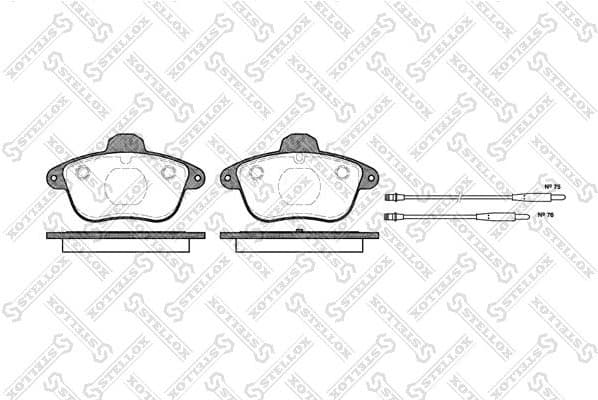 Brake Pad Set, disc brake 412 014B-SX