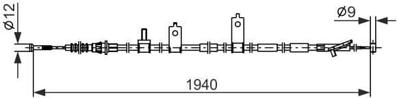 Cable Pull, parking brake 1 987 482 853