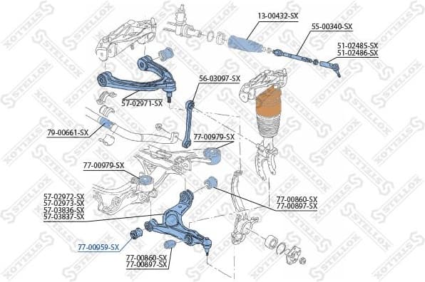 Mounting, control/trailing arm 77-00959-SX - image 2