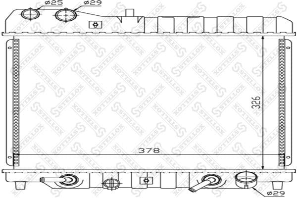 Radiator, engine cooling 10-26668-SX