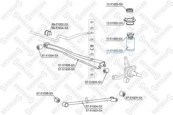 Protective Cap/Bellow, shock absorber 11-51002-SX
