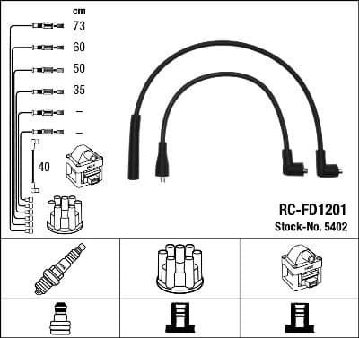 Ignition Cable Kit RC-FD1201