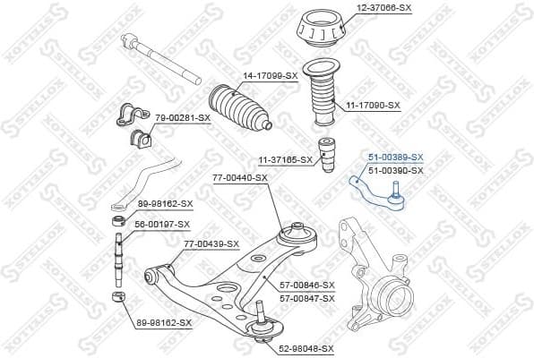 Tie Rod End 51-00389-SX - image 2