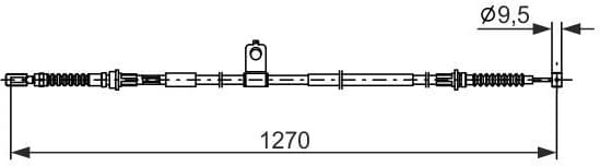 Cable Pull, parking brake 1 987 482 898