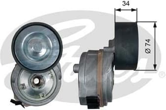 Belt Tensioner, V-ribbed belt FleetRunner™ T38694