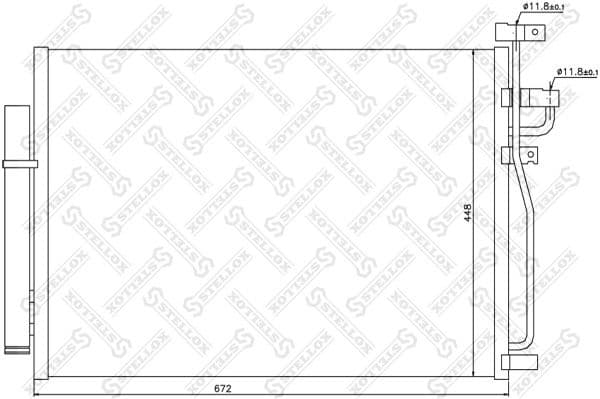 Condenser, air conditioning 10-45380-SX