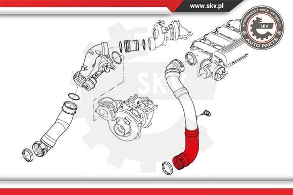 Charge Air Hose 43SKV415 - image 4