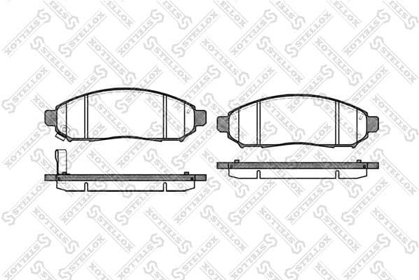 Brake Pad Set, disc brake 002 014-SX