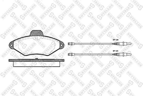 Brake Pad Set, disc brake 449 004-SX