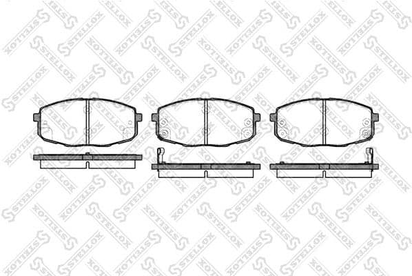 Brake Pad Set, disc brake 1049 002-SX