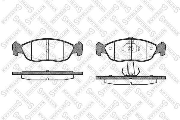 Brake Pad Set, disc brake 472 010B-SX