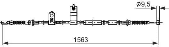 Cable Pull, parking brake 1 987 482 897