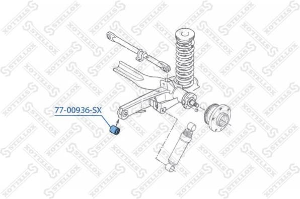 Mounting, control/trailing arm 77-00936-SX - image 2
