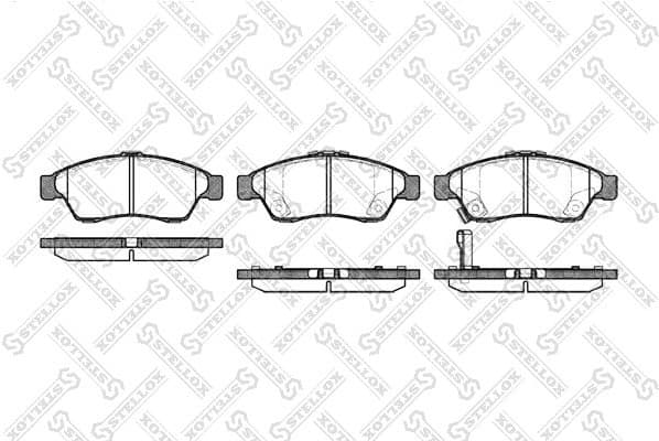 Brake Pad Set, disc brake 886 001B-SX