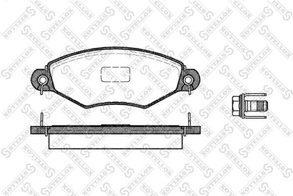 Brake Pad Set, disc brake 654 010B-SX